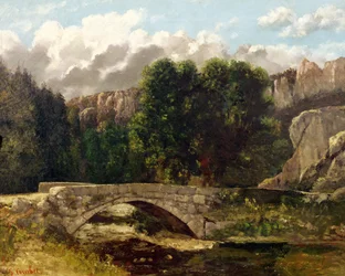 Die Pont de Fleurie, Schweiz, 1873